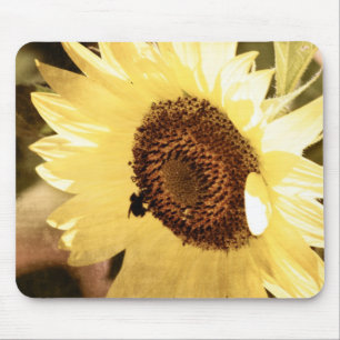 Vintage Sunflower Mouse Pad
