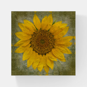 Vintage Sunflower Paperweight
