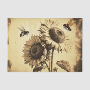 Vintage Sunflower Tissue Paper