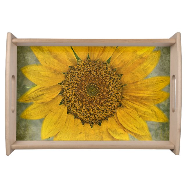 Vintage Sunflower Tray (Front)