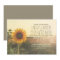 Vintage sunflower wedding invitations