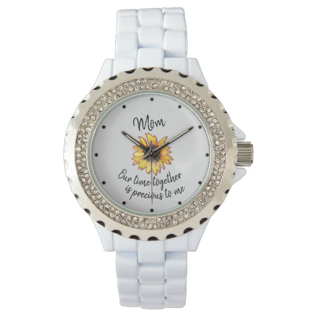 Navy Blue Sunflowers Stretch Watch | eBay