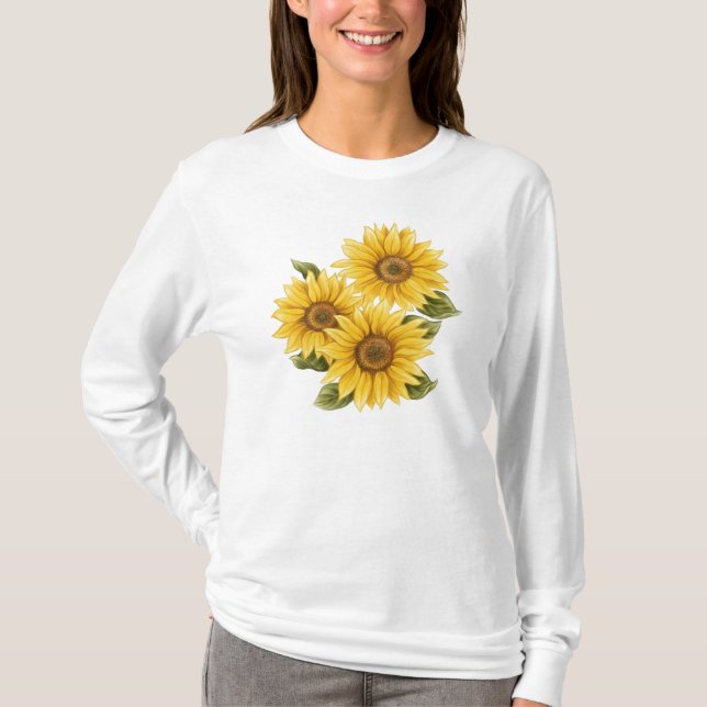 Vintage Sunflowers T-Shirt (Front)