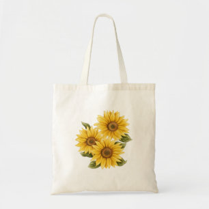 Vintage Sunflowers Tote Bag