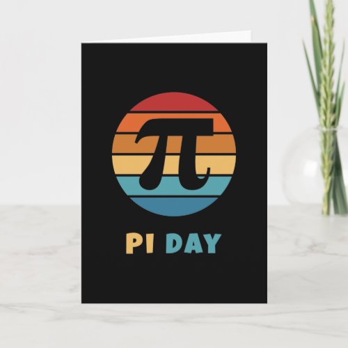 Vintage Sunset 314 Happy Pi Day Card