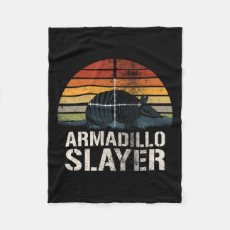 Vintage Sunset Armadillo Slayer Armadillo Hunter G Fleece Blanket