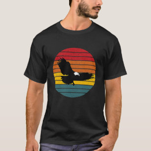 Vintage Sunset Bald Eagle Silhouette 1 T-Shirt