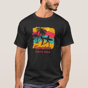 Vintage Sunset Beach Surfing Tamarindo Costa Rica T-Shirt