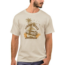 Vintage Sunset Beach Surfing Tee