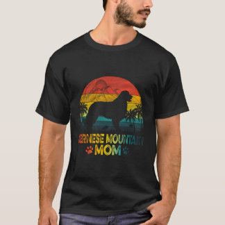 Vintage Sunset Bernese Mountain Dog Mom Mother'S D T-Shirt