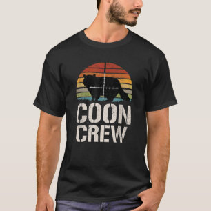 Vintage Sunset Coon Hunter Group Racoon Hunting Tr T-Shirt