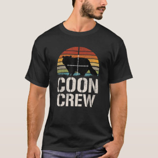 Vintage Sunset Coon Hunter Group Racoon Hunting Tr T-Shirt
