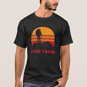 Vintage Sunset Distressed Text Thru Hiker Trash Mo T-Shirt