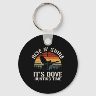 Vintage Sunset Dove Hunting Season Keychain