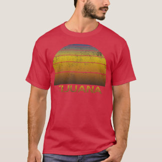 Vintage Sunset Family Vacation Souvenir Tijuana T-Shirt