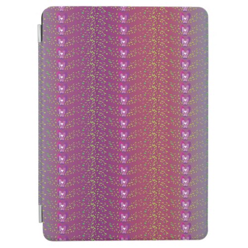 Vintage Sunset Floral Violets wallpaper pattern iPad Air Cover
