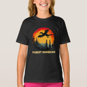 Vintage Sunset Forest Dragon T-Shirt
