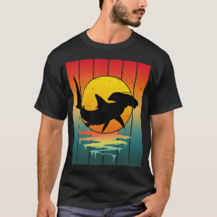 Vintage Sunset Hammerhead Shark T-Shirt