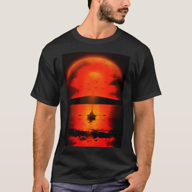 Vintage Sunset Hope Faith Love Encouragement T-Shirt (Front)
