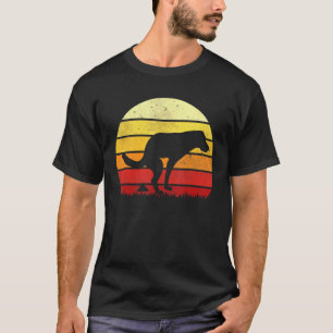 Vintage Sunset Labrador Retro Dog Pooping Old Scho T-Shirt