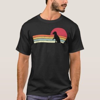 Vintage Sunset Labrador Silhouette Retro Style Dog T-Shirt
