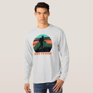 Vintage Sunset Mountain Bone To Hike T-Shirt