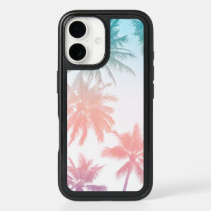 Vintage Sunset Palm Trees Beachy iPhone 16 Case