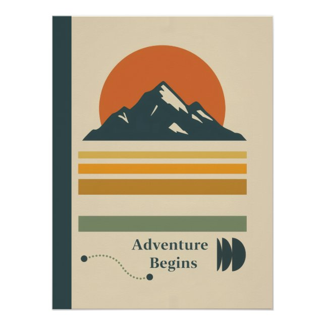 Vintage Sunset Poster (Front)