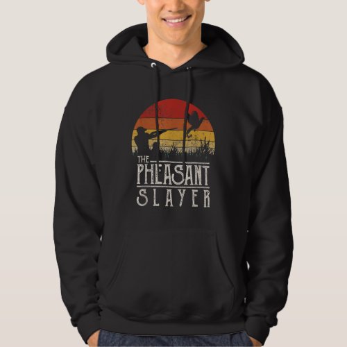 Vintage Sunset Retro Style Pheasant Hunting Hoodie