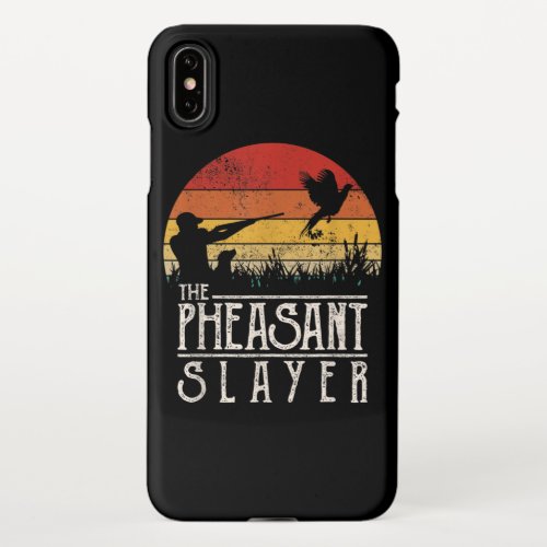 Vintage Sunset Retro Style Pheasant Hunting iPhone XS Max Case