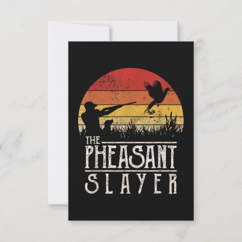 Vintage Sunset Retro Style Pheasant Hunting Save The Date