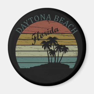 Vintage Sunset Summer Daytona Beach Florida Magnet