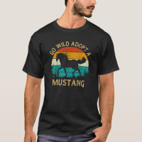 Vintage Sunset Wild Mustang Horse Go Wild Adopt a 