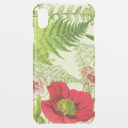Vintage Sunshine Blooming Poppies Floral iPhone XS Max Case