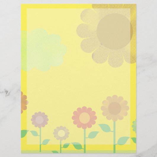 Vintage Sunshine Happy Yellow Vintage Floral (Front)