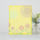 Vintage Sunshine Happy Yellow Vintage Floral (Standing Front)