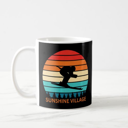 Vintage Sunshine Village Canada Ski Resort 80s 90s Coffee Mug