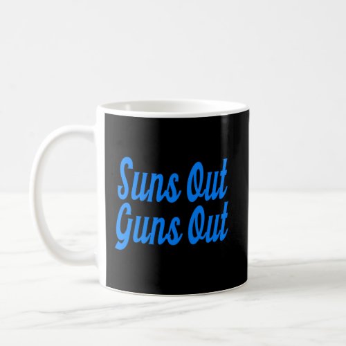 Vintage Sunsout Guns Out Coffee Mug