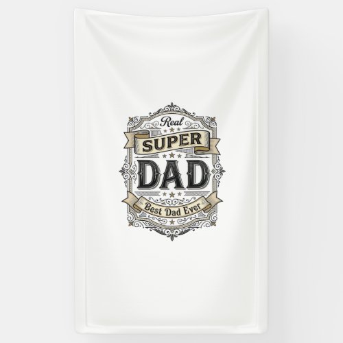 Vintage Super Dad Badge Shirt Design_1 Banner