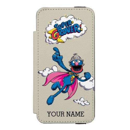 Vintage Super Grover  Add Your Name iPhone SE55s Wallet Case