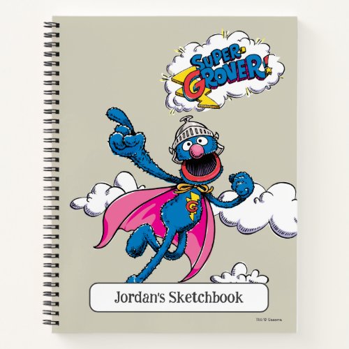 Vintage Super Grover Drawing Notebook