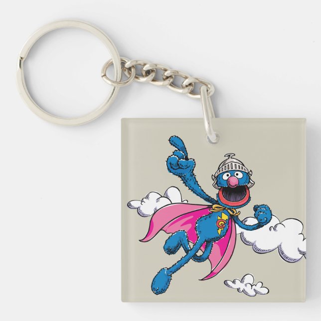 Vintage Super Grover Keychain (Front)