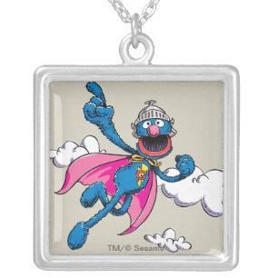 Vintage Super Grover Silver Plated Necklace