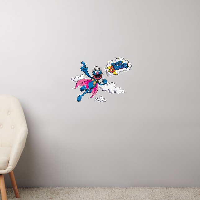 Vintage Super Grover Wall Decal (Living Room 2)