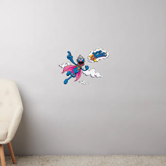 Vintage Super Grover Wall Decal | Zazzle