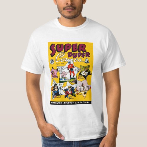 Vintage Super Hero Comic T_Shirt