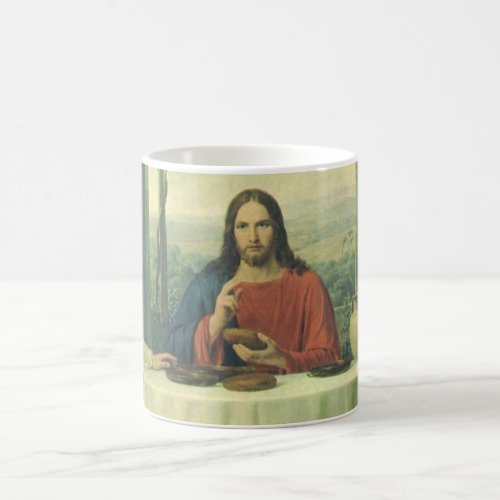 Vintage Supper At Emmaus with Jesus Christ Coffee Mug