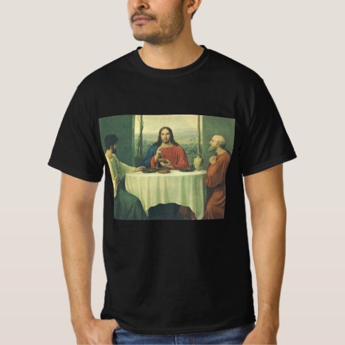Vintage Supper At Emmaus with Jesus Christ T_Shirt