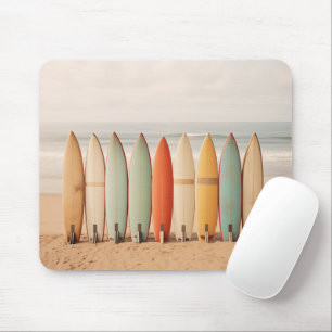 Vintage Surf Boards Mouse Pad