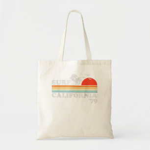 Vintage Surf California Beach Retro Sunset Surf 70 Tote Bag